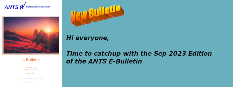 ANTS eBulletin Sep 2023 with Supplement