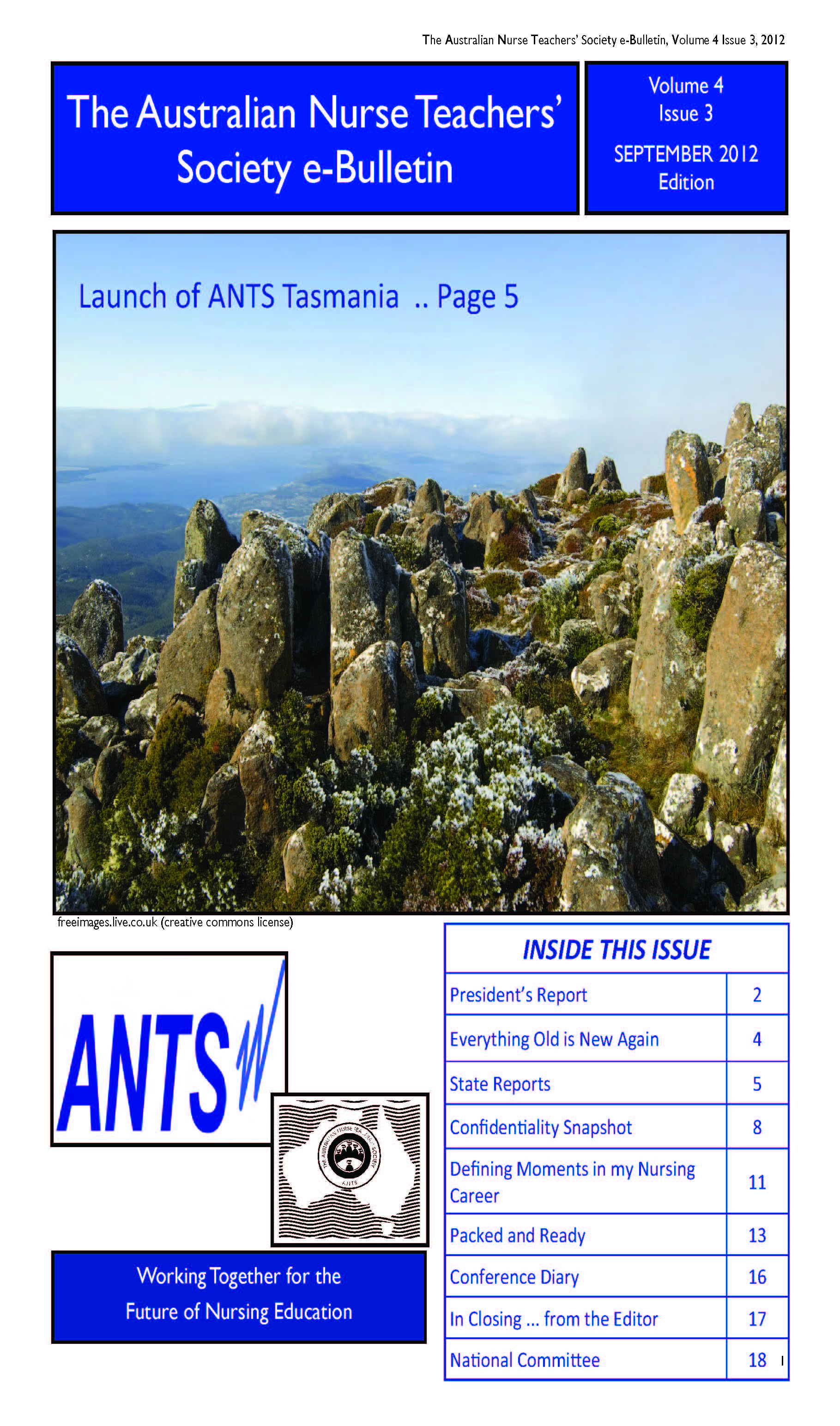 ANTS Bulletin Sep 2012